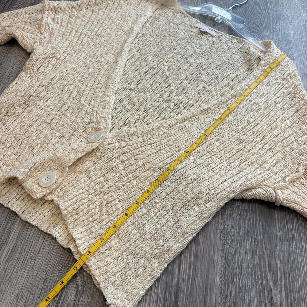 Don’t Ask Why by AEO Cottagecore Cream Knit Cardigan One Size OS - Picture 6 of 7
